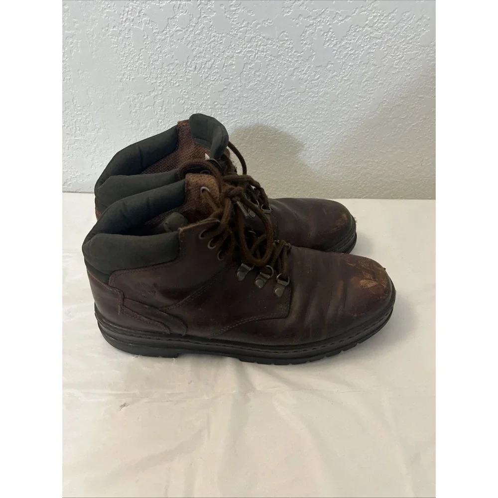 Timberland‎ Brown Leather Lace Up Hiking Trail Ankle Boots Size 9.5M 60066 1522